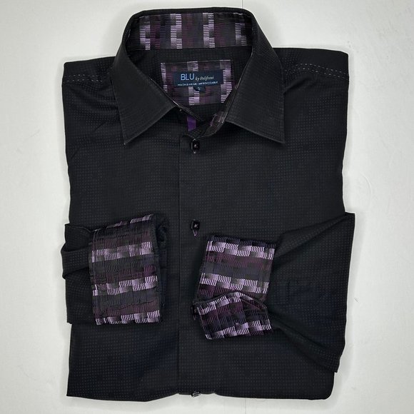 BLU - by Polifroni Men's black shirt. Size Large. - Picture 2 of 8